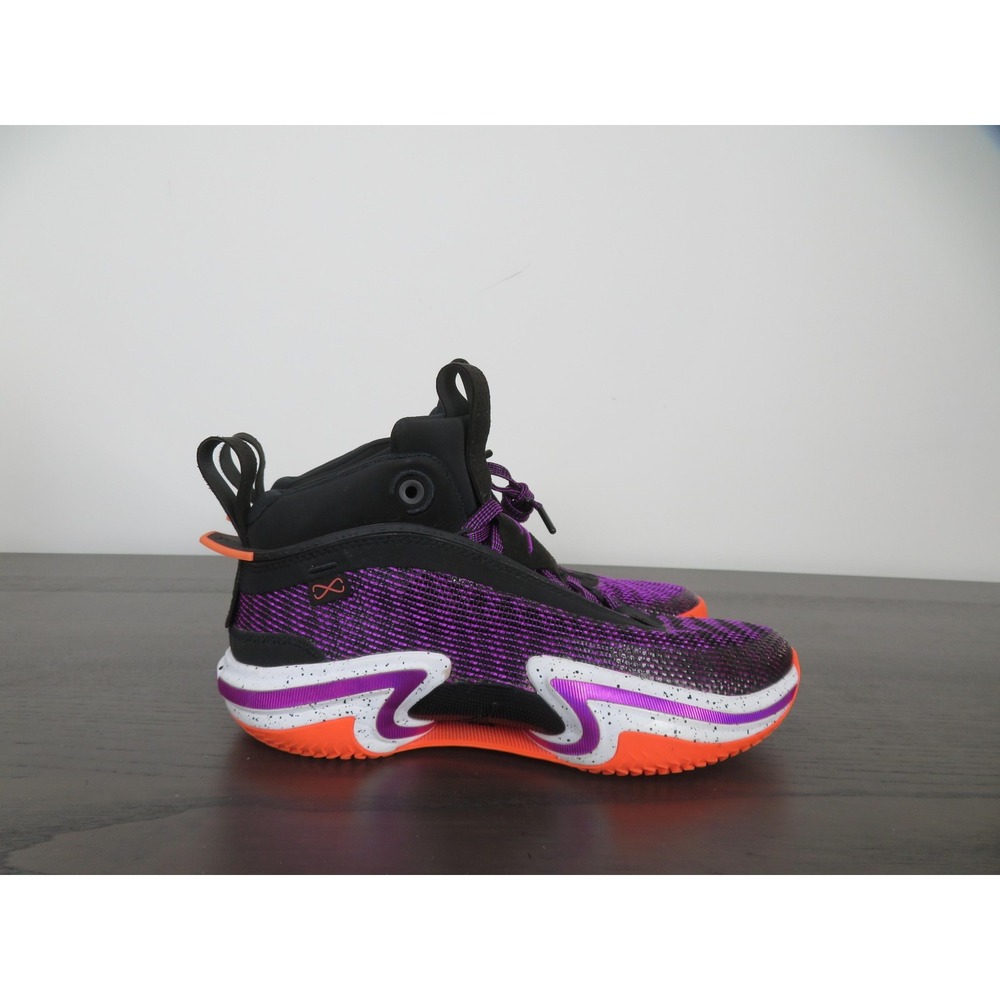 Air Jordan 36 Shoes Youth 6Y Purple Black Mesh Basketball Sneakers DA9054-004